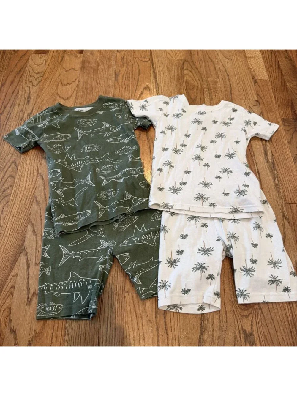 Carter's Boys Shark Pajamas 2 Pair Size 6